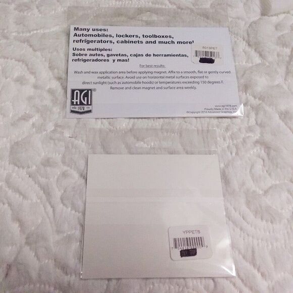 AGI Golden Retriever 2 Piece Tumbler Decal and Magnet Set New - Picture 2 of 2